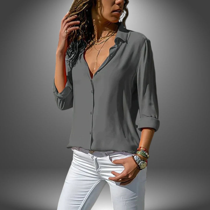 Valeria - Classic Button Blouse