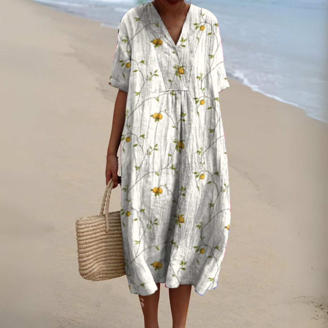 Nathalie - Elegant Floral Dress