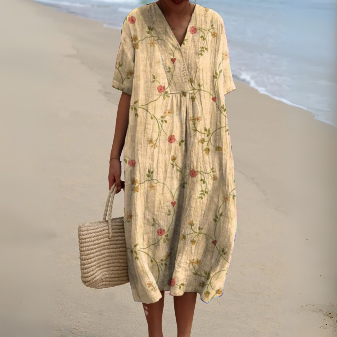 Nathalie - Elegant Floral Dress