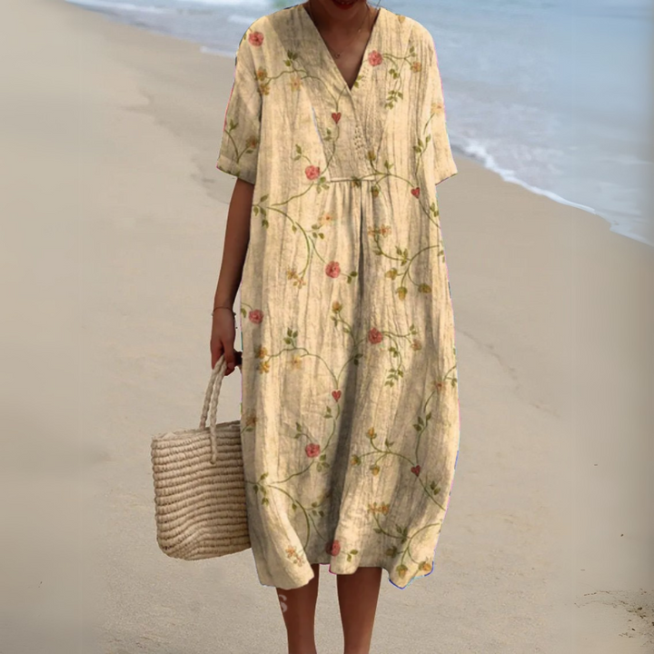 Nathalie - Elegant Floral Dress