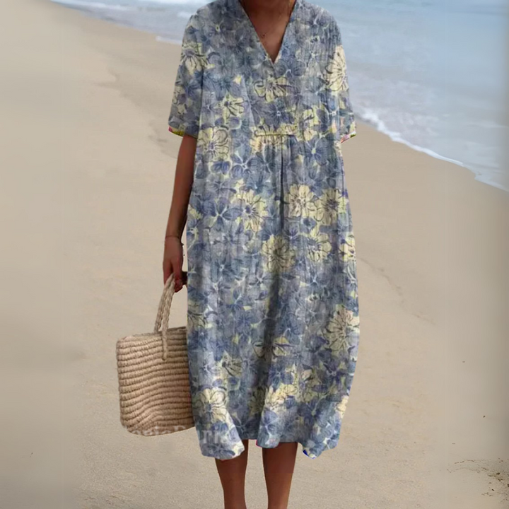 Nathalie - Elegant Floral Dress