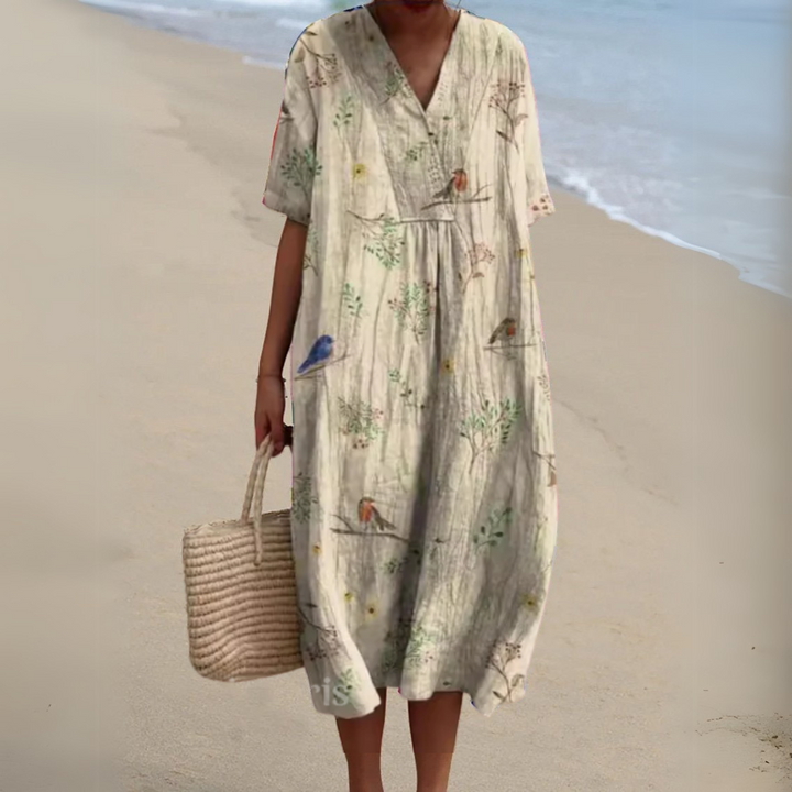 Nathalie - Elegant Floral Dress