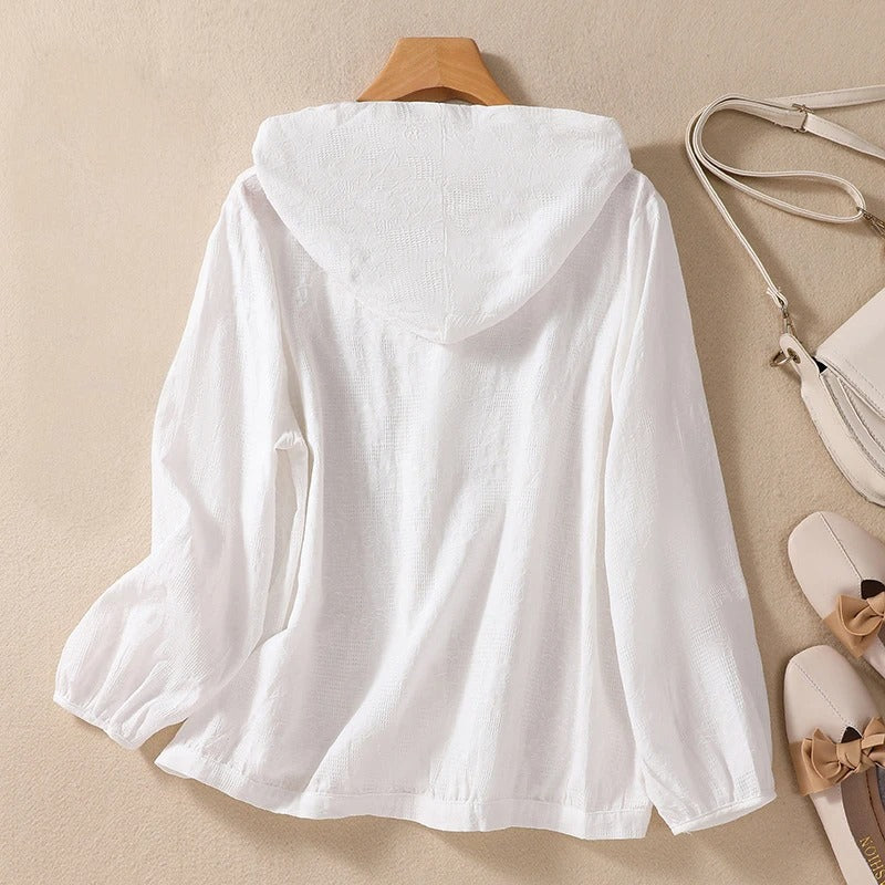 Miri - Lightweight Linen Hoodie