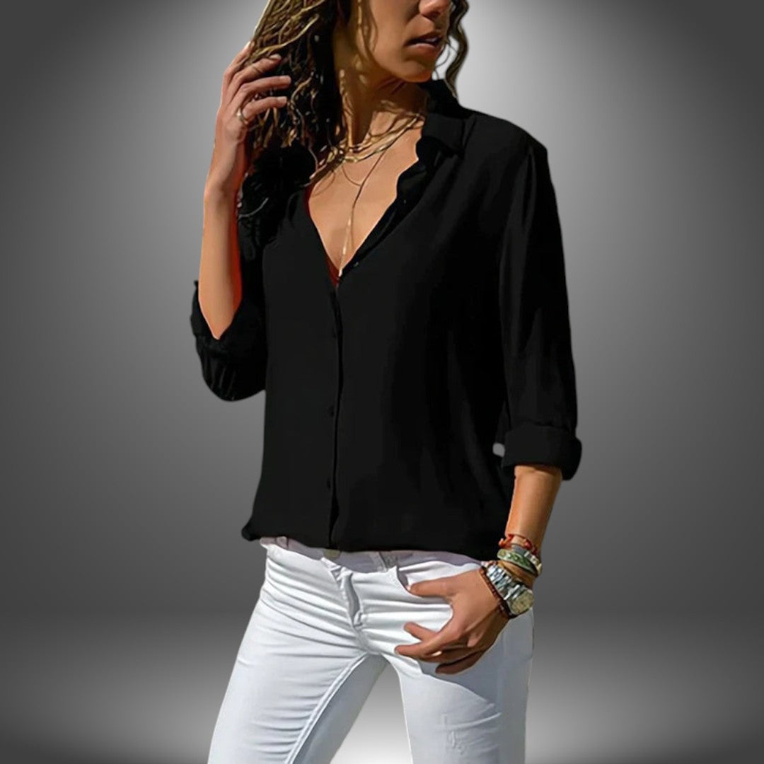 Valeria - Classic Button Blouse