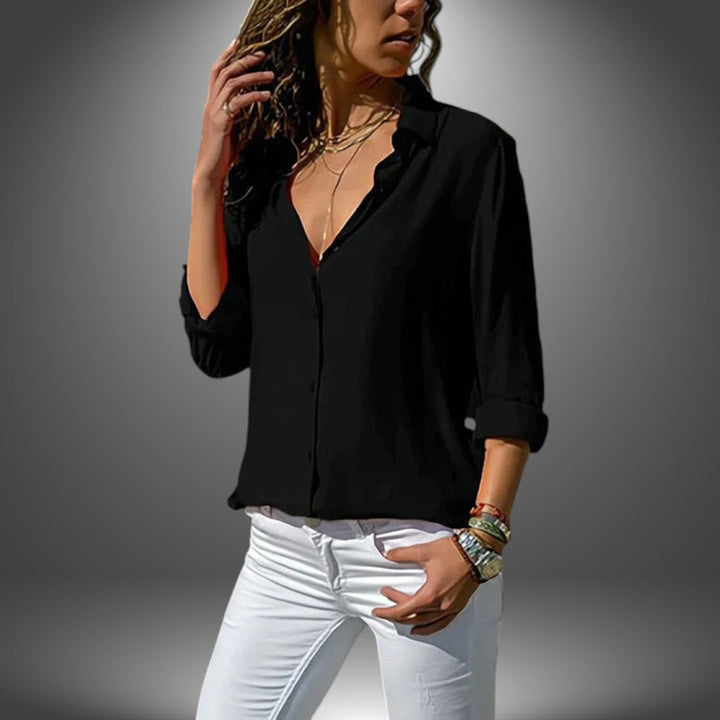 Valeria - Classic Button Blouse