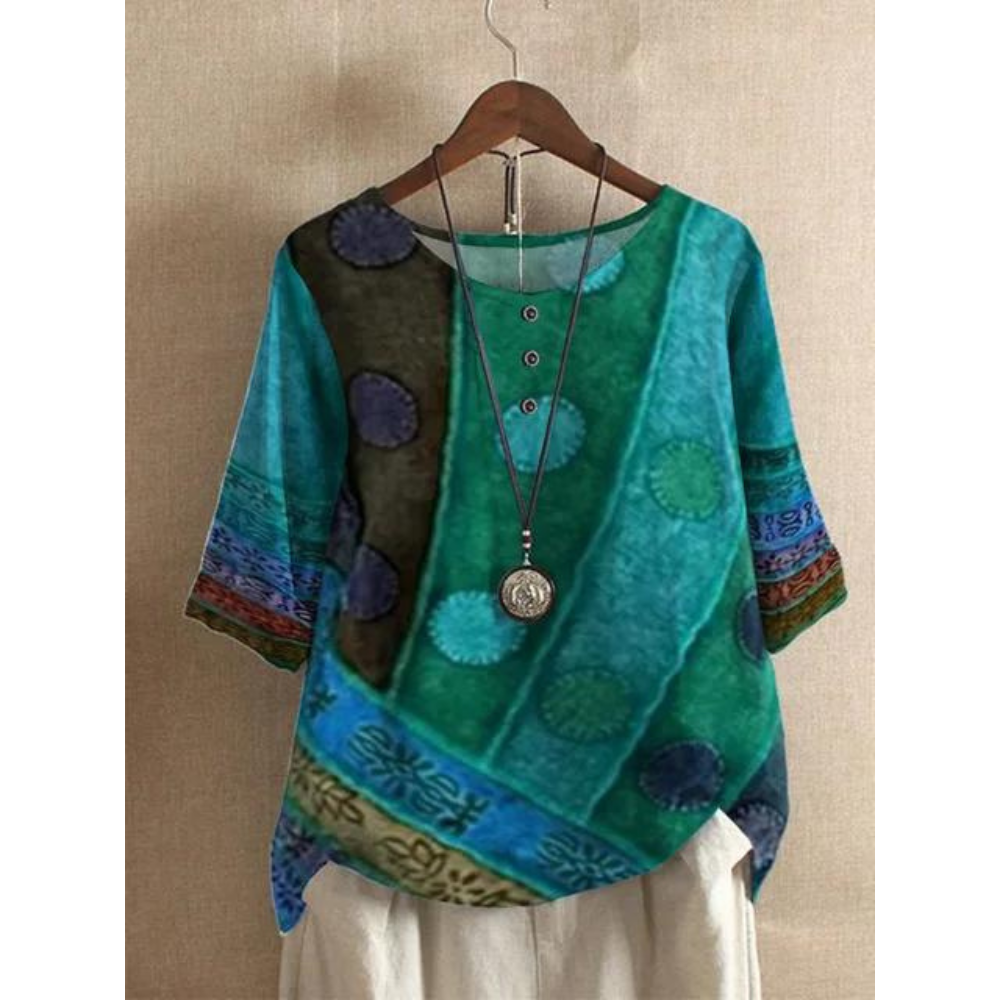Valarie - Colourful Bohemian Top