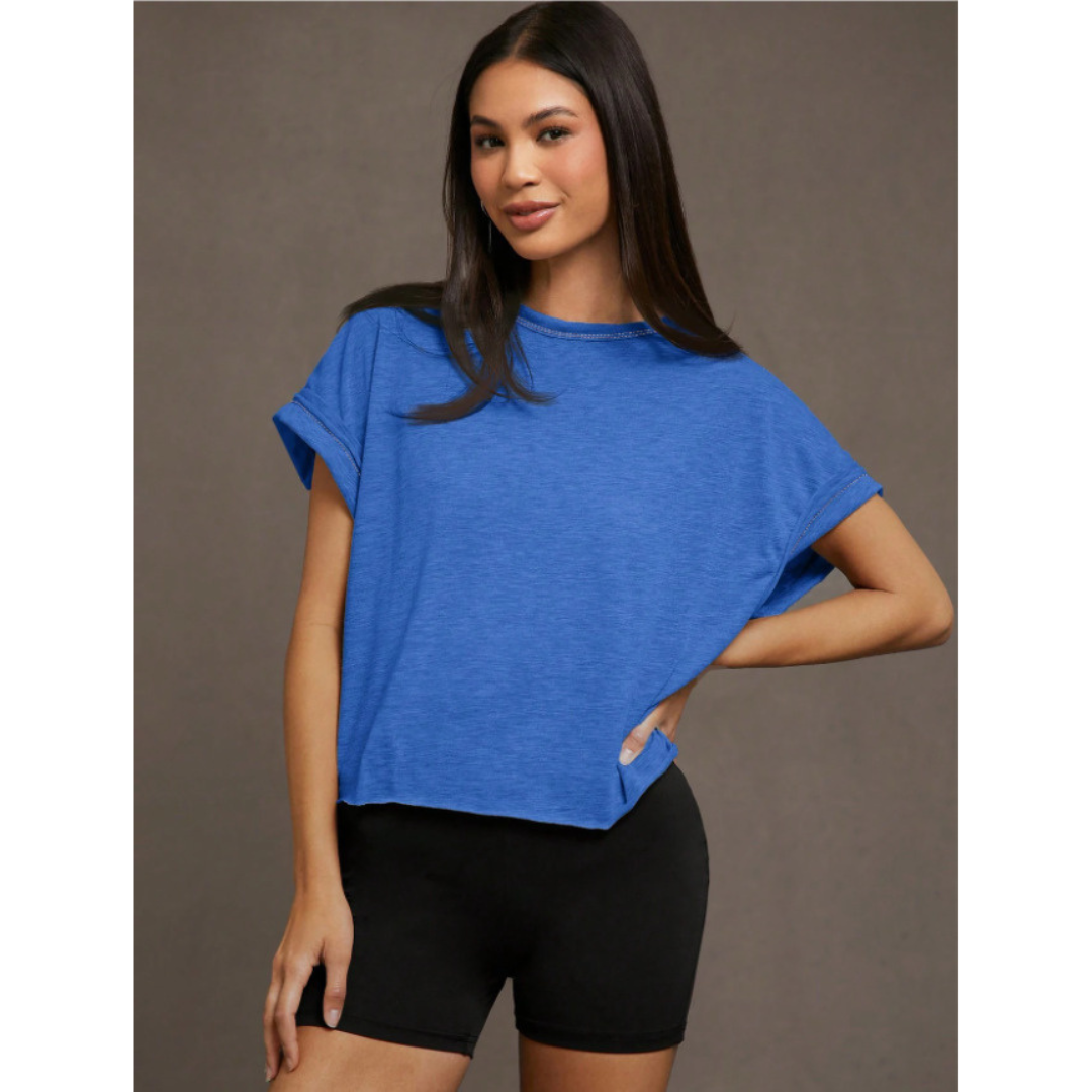 Sereia - Everyday Cut Out Hemline Womenswear Top