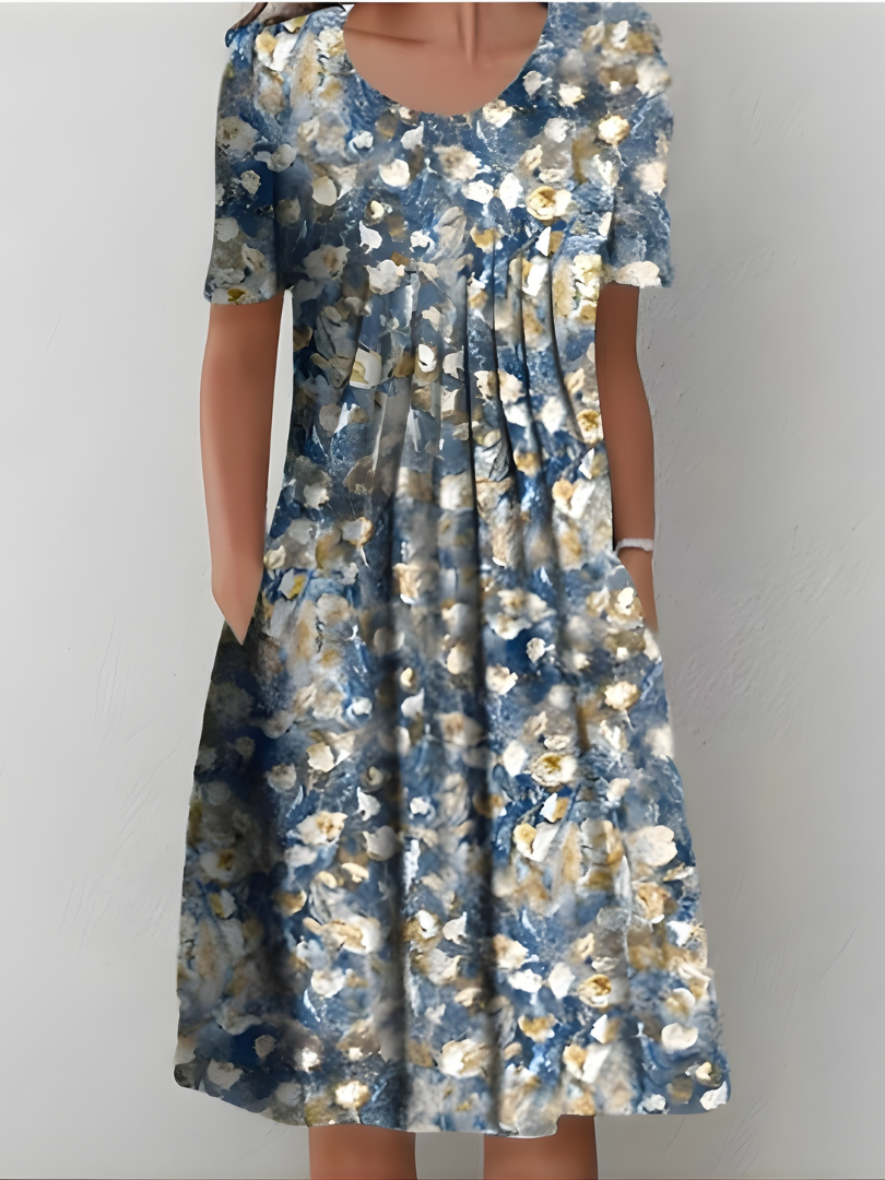 Cäcilia - Pleated Floral Dress