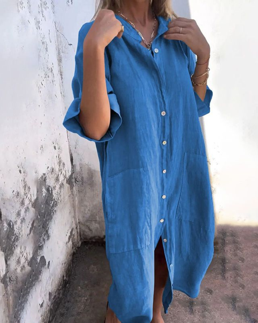 Melanie - Casual Shirt Dress Ibiza Style