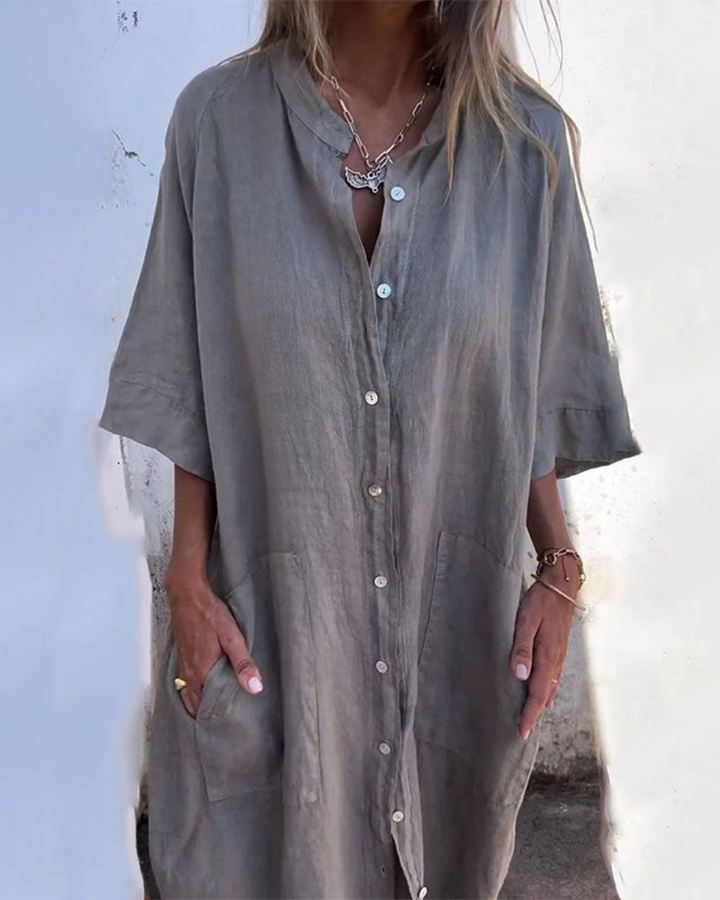 Melanie - Casual Shirt Dress Ibiza Style