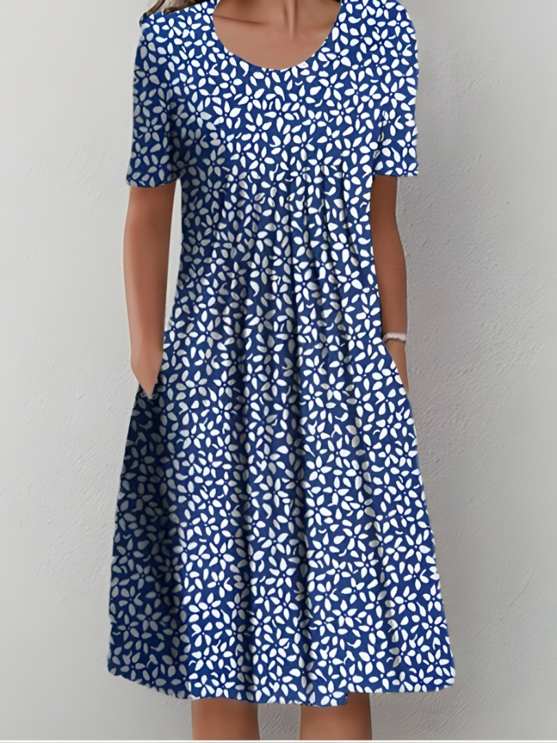 Cäcilia - Pleated Floral Dress