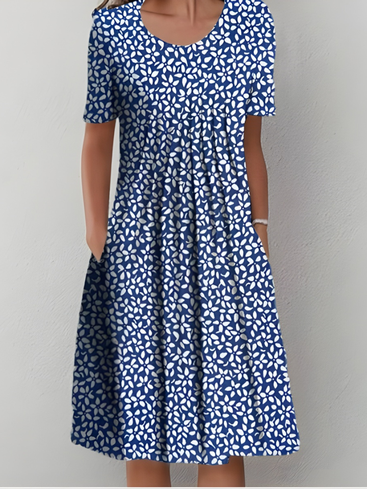 Cäcilia - Pleated Floral Dress