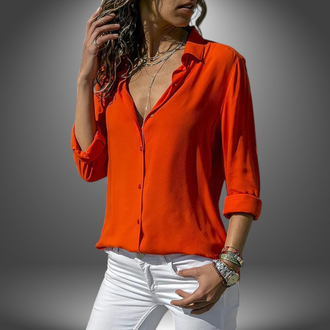 Valeria - Classic Button Blouse
