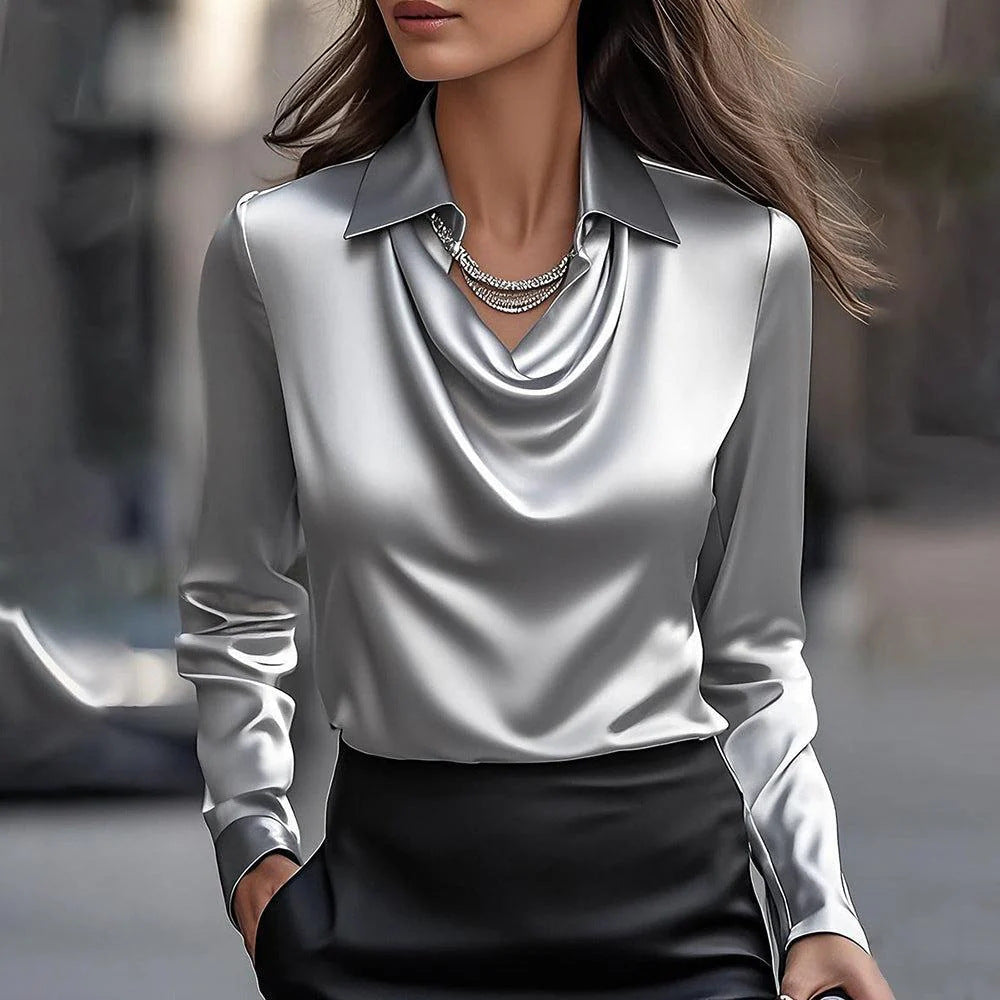 Emma - Elegant Shiny Blouse