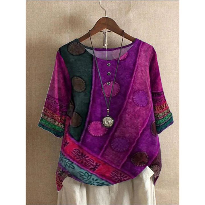 Valarie - Colourful Bohemian Top