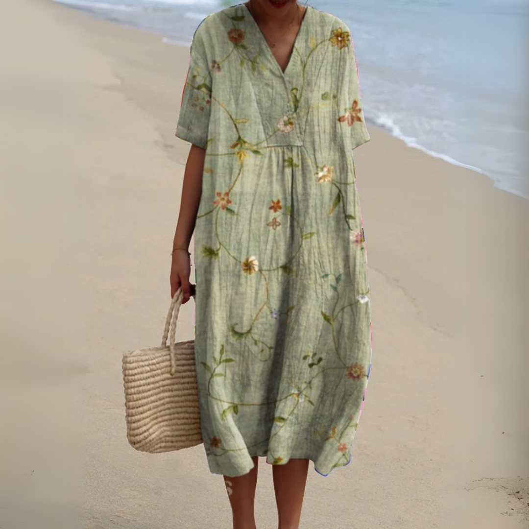 Nathalie - Elegant Floral Dress