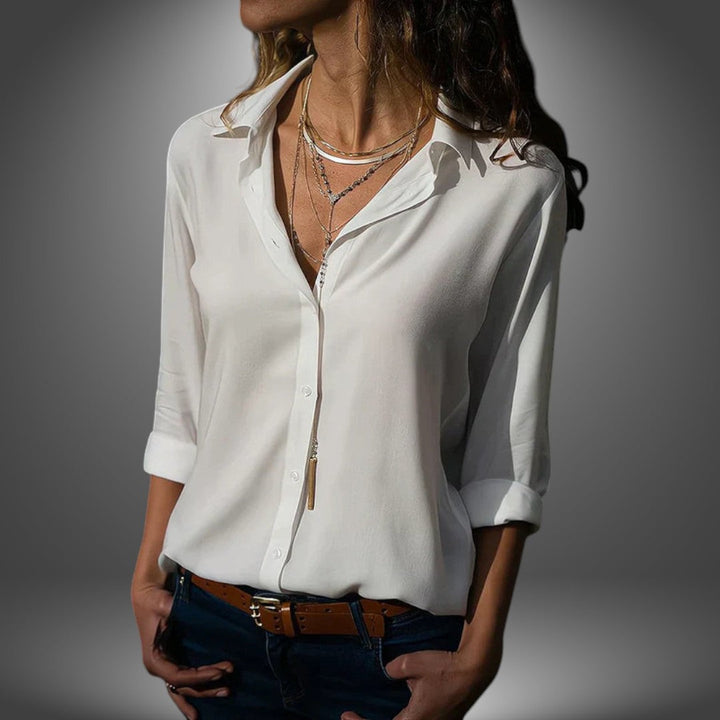 Valeria - Classic Button Blouse
