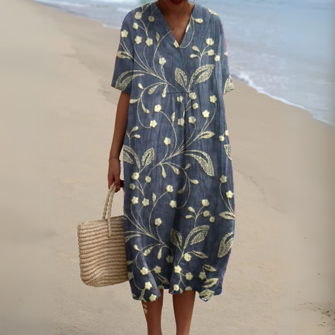 Nathalie - Elegant Floral Dress