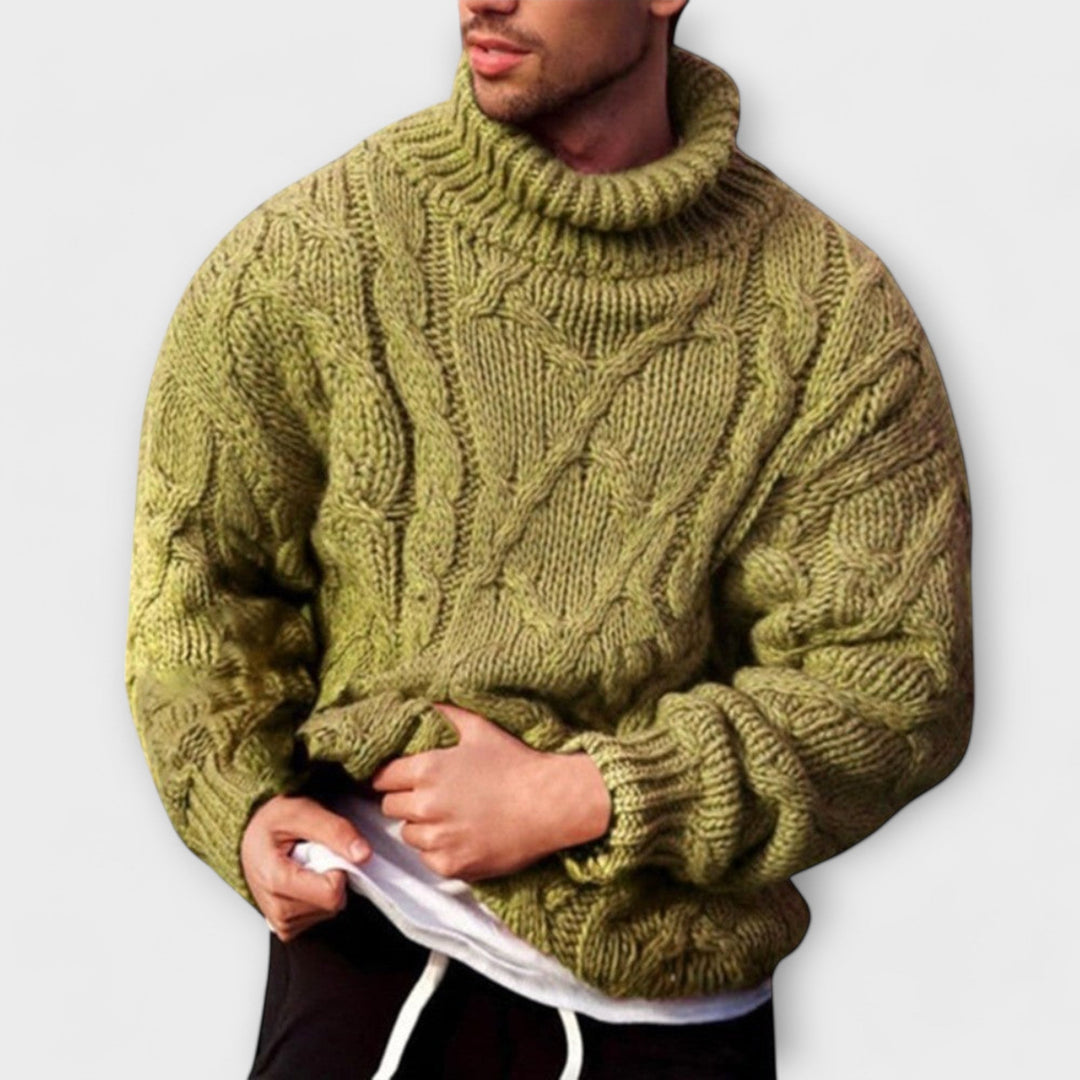 Victor - Elegant High Neck Jumper Winter
