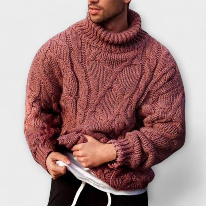 Victor - Elegant High Neck Jumper Winter
