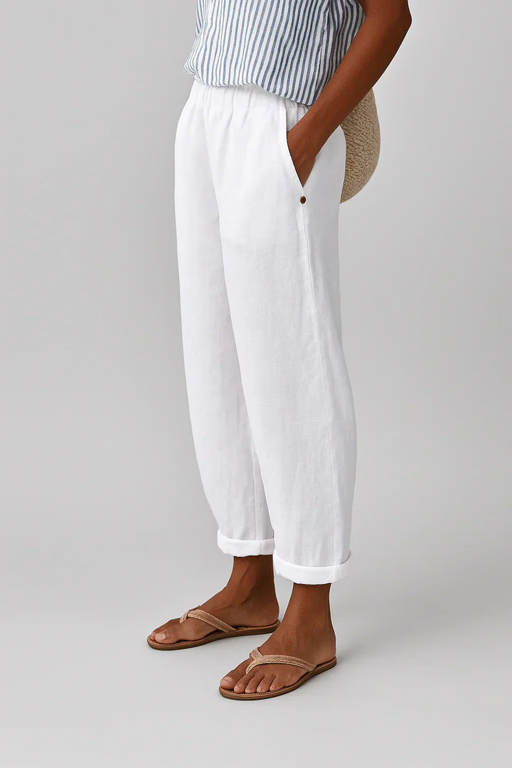 Edith - Elegant Lightweight Linen and Cotton Trousers