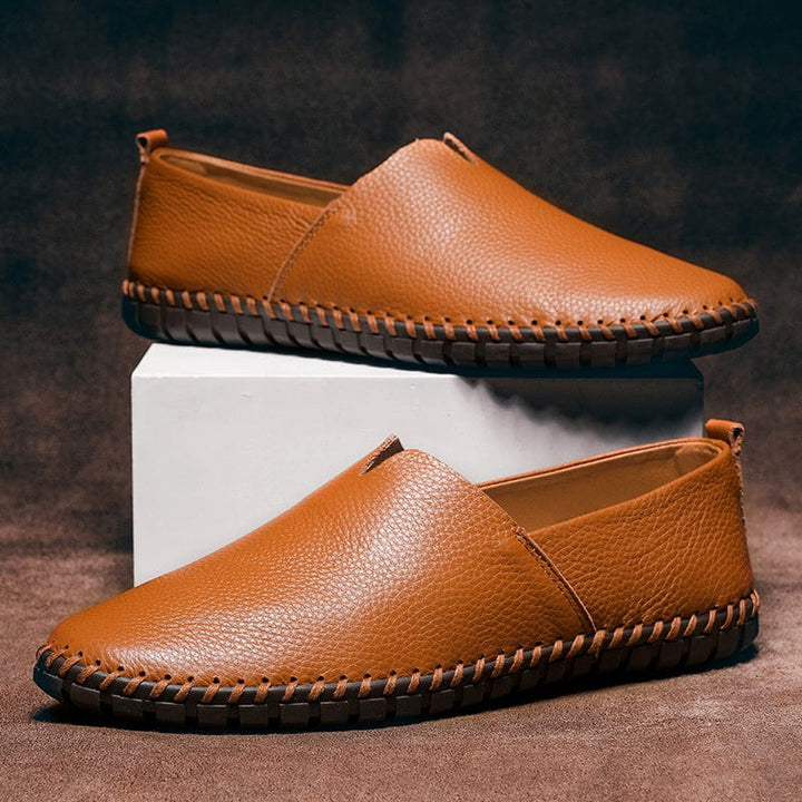 Monaco - Elegant Leather Espadrilles