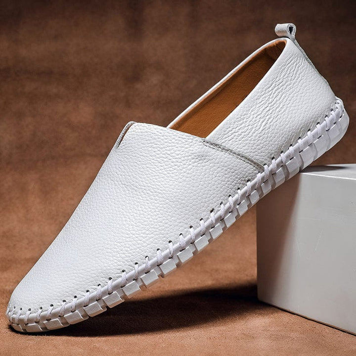 Monaco - Elegant Leather Espadrilles