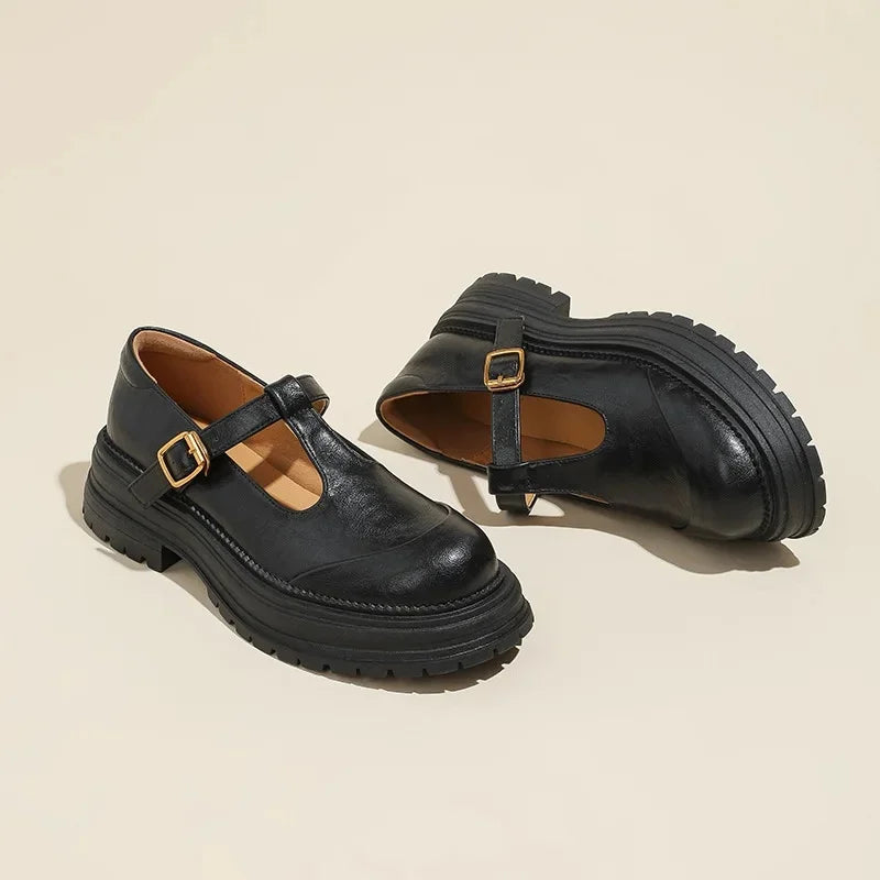 Mary Janes - Elegant Leather Shoe