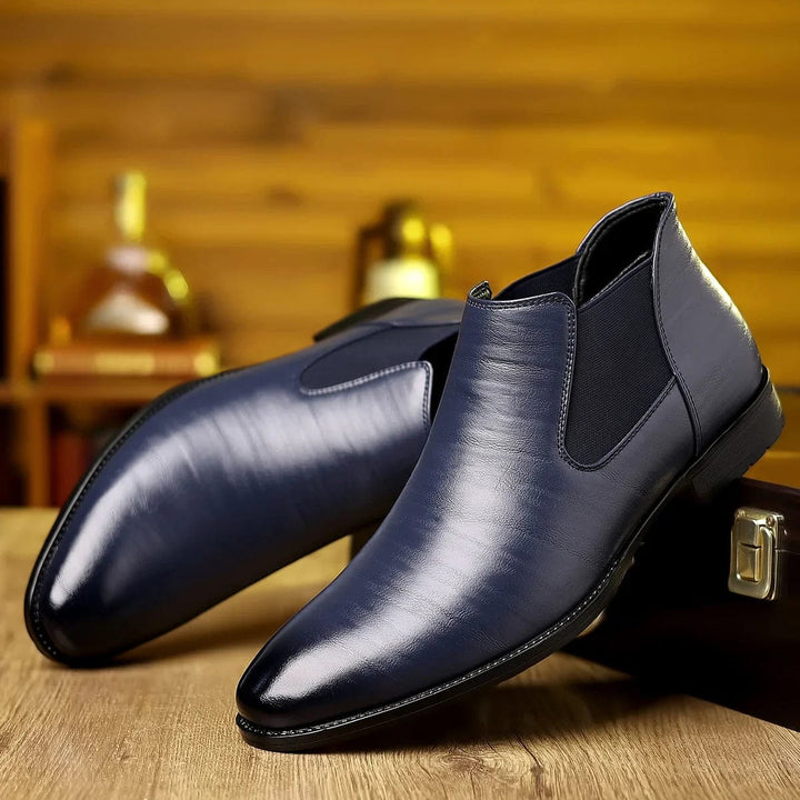 Simon - Elegant Leather Ankle Boots