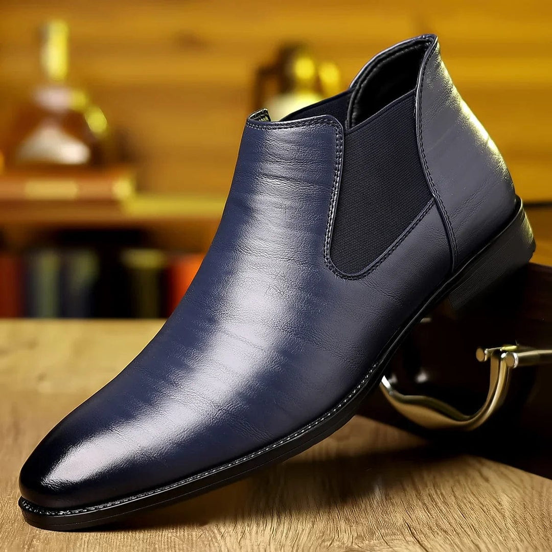Simon - Elegant Leather Ankle Boots