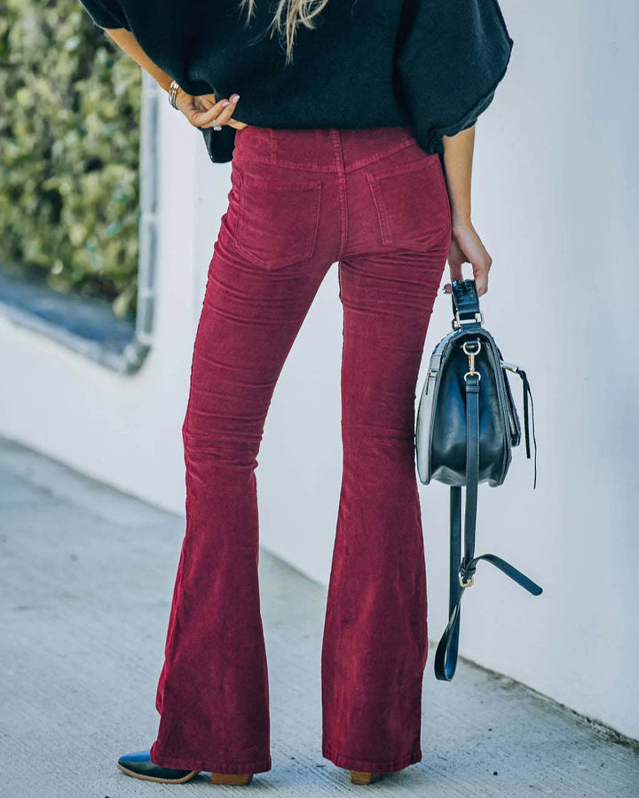 Freesia - Trendy Flared Trousers
