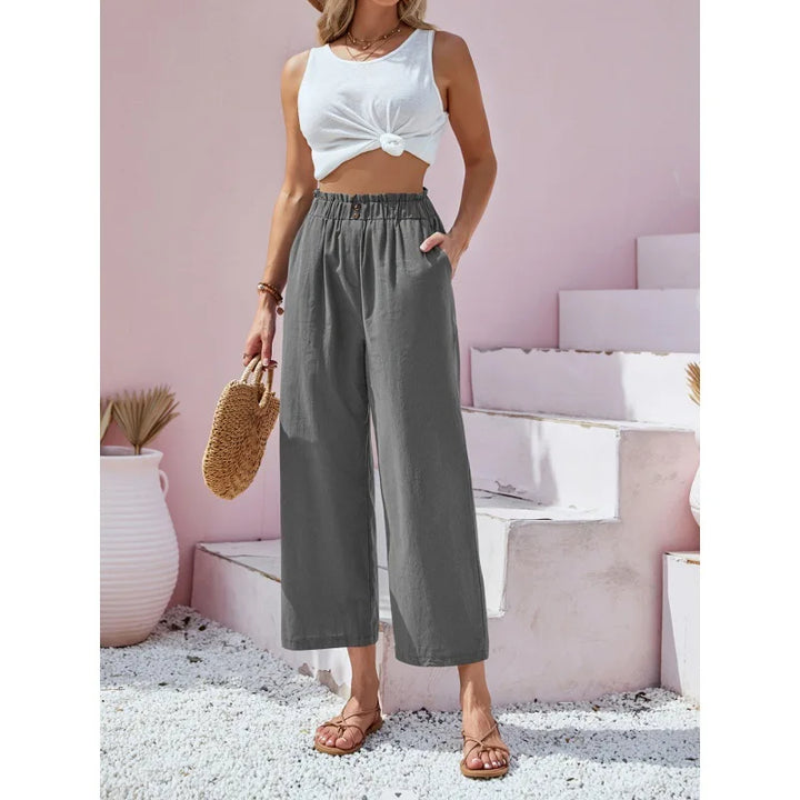 Soléa – Summer Linen-Cotton Trousers