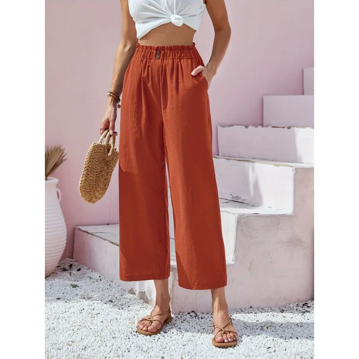 Soléa – Summer Linen-Cotton Trousers