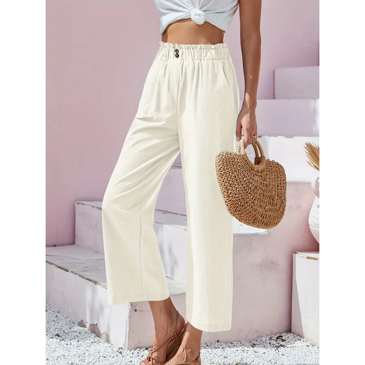 Soléa – Summer Linen-Cotton Trousers