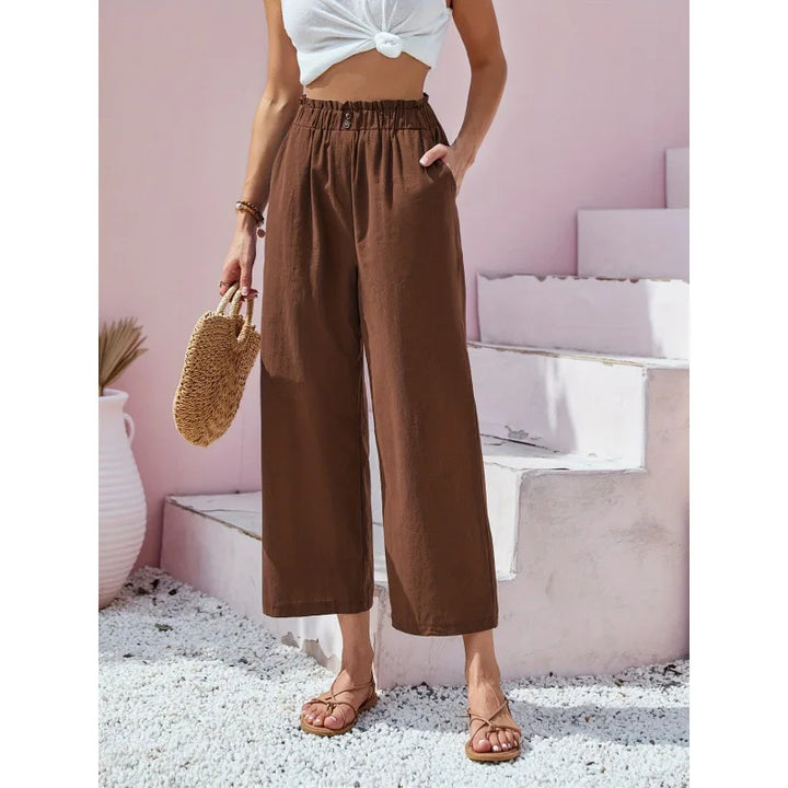 Soléa – Summer Linen-Cotton Trousers