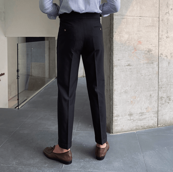 Edward - Elegant High-Waisted Trousers