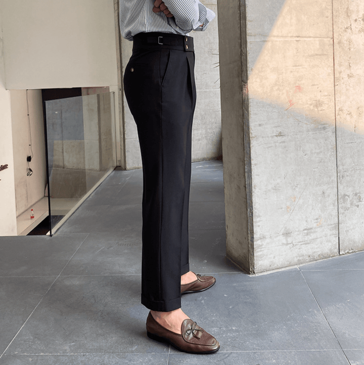 Edward - Elegant High-Waisted Trousers