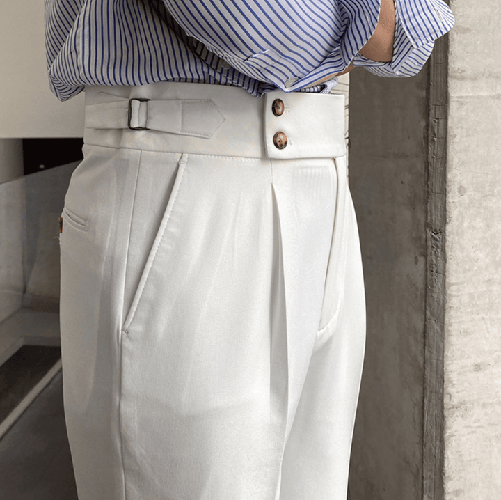 Edward - Elegant High-Waisted Trousers