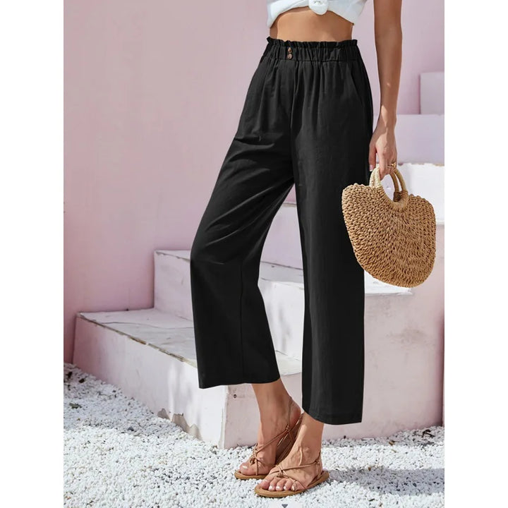 Soléa – Summer Linen-Cotton Trousers