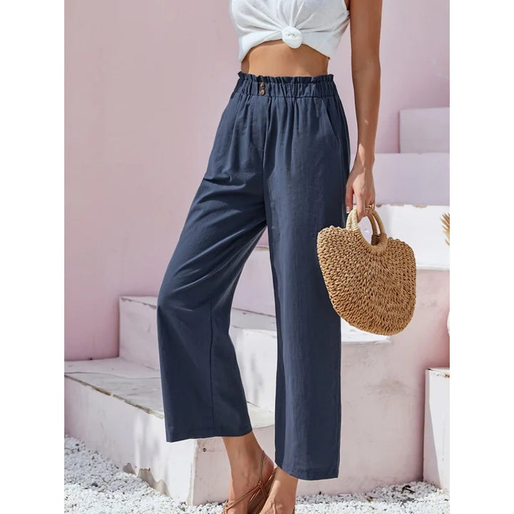 Soléa – Summer Linen-Cotton Trousers