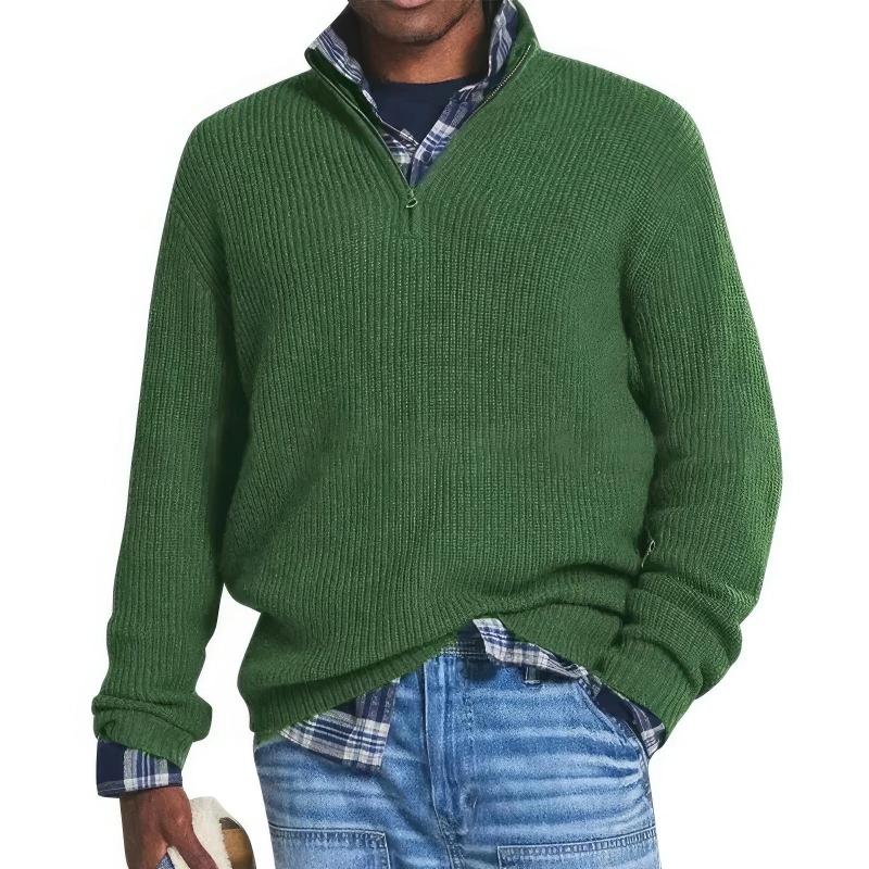 Finn - Comfortable Zip Neck Sweater