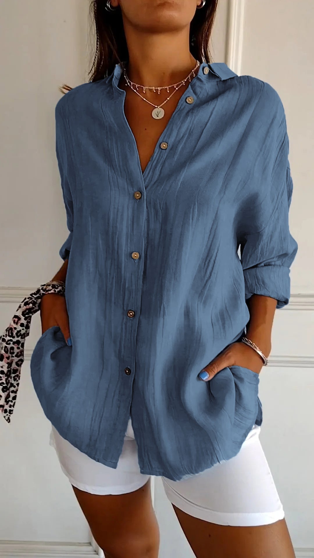 Krisha - Elegant Oversized Blouse